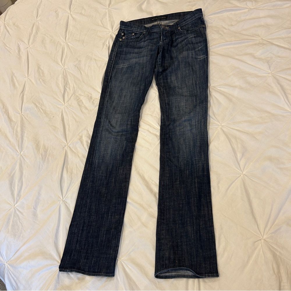 Rock & Republic Women's Mid Rise Boot Cut Jeans Size 26